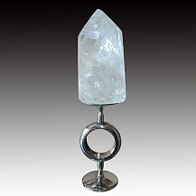 cristal quartzo energizador bade aro estanho polido - csaestanho