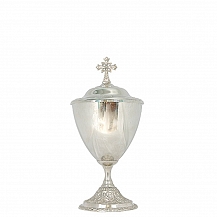 Ambula Larga com coluna trabalhada de Estanho - Liturgicos CSA Estanho