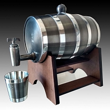 barril de Estanho com 1 copinho liso da csaestanho.com