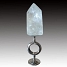 Cristal de Quartzo Energizador com Base Aro de Estanho 585 Gr.